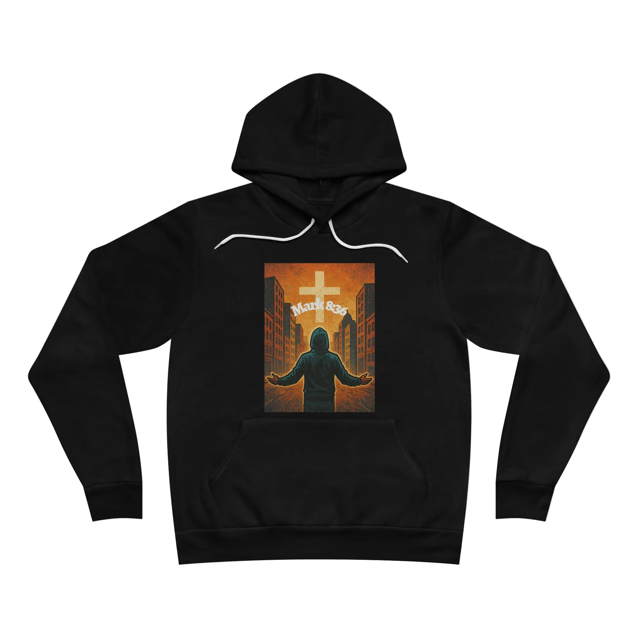 Mark 8:36 Hoodie | What profit a man| Urban Typography Pullover|Christian Hoodie|Gifts for Christians|faith based hoodie