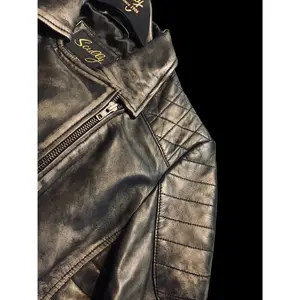 Scully Women's Black Sanded Leather Motorcycle Jacket L87 196