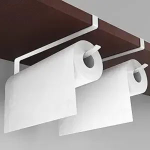 1-piece hanging toilet paper holder, toilet paper roll holder, storage shelf, bathroom towel rack, vertical kitchen wall-mounted rack, household storage rack, hook, with a punch-free installation design that does not damage the wall