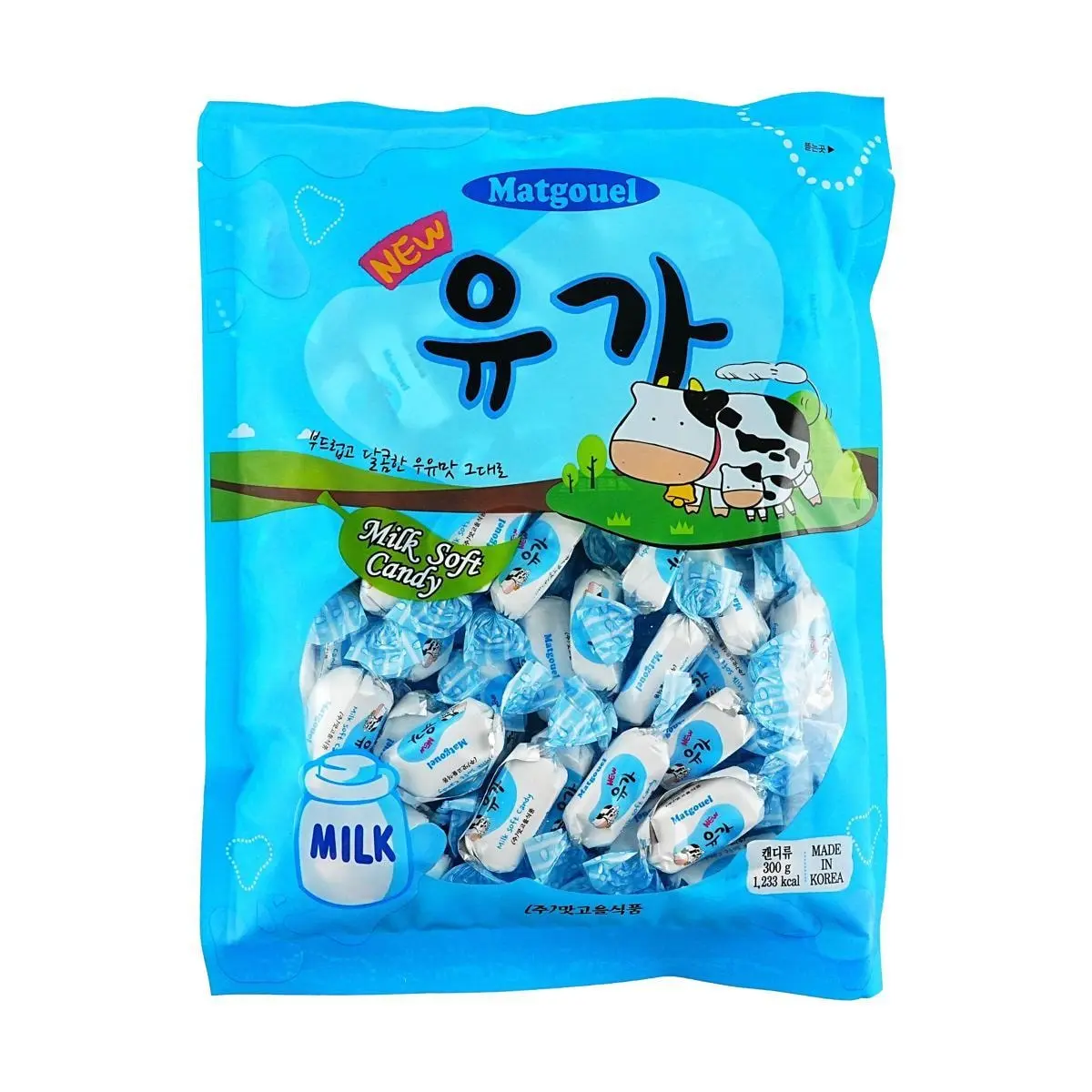 MATGOUEL Korean Milk Chewy Candies 300g - Soft & Delicious Milky Flavor Gummy Snacks MATGOUEL Korean Milk Chewy Candies 300g - Soft & Delicious Milky Flavor Gummy Snacks