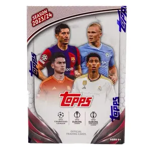 Topps 2023/24 UEFA Club Competitions Soccer 7-Pack Blaster Box Official Trading Cards Champions League Europa League