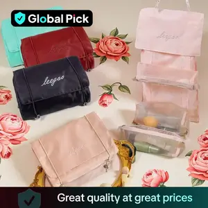 Portable Makeup Bag, Large Capacity Storage Bag, Detachable Design Makeup Organizer, Makeup Tools Storage Bag for Home & Travel