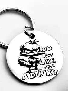 Cartoon Duck Design Keychain, Cute Duck Design Keychain for Men & Women, Trendy All-match & Exquisite Keychain for Birthday Gift