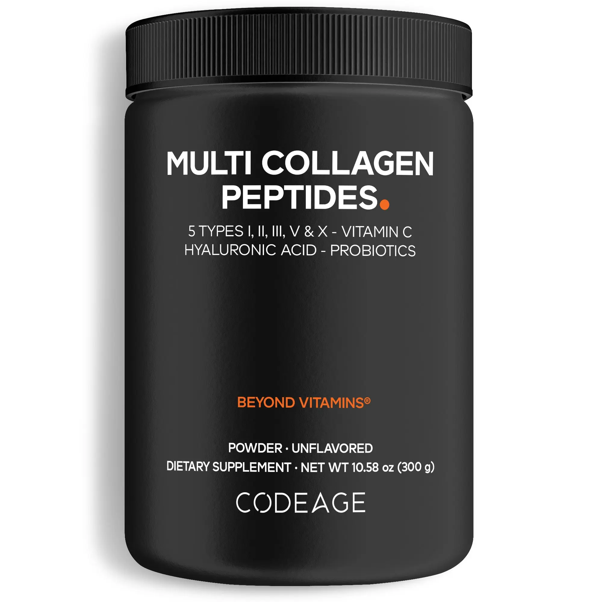 Multi Collagen Peptides Powder + Probiotics Black Edition Multi Collagen Peptides Powder + Probiotics Black Edition