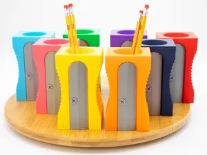 Giant Pencil Sharpener Pencil Holder – Fun Desk Organizer for Kids & Adults - Perfect Gift for Teachers
