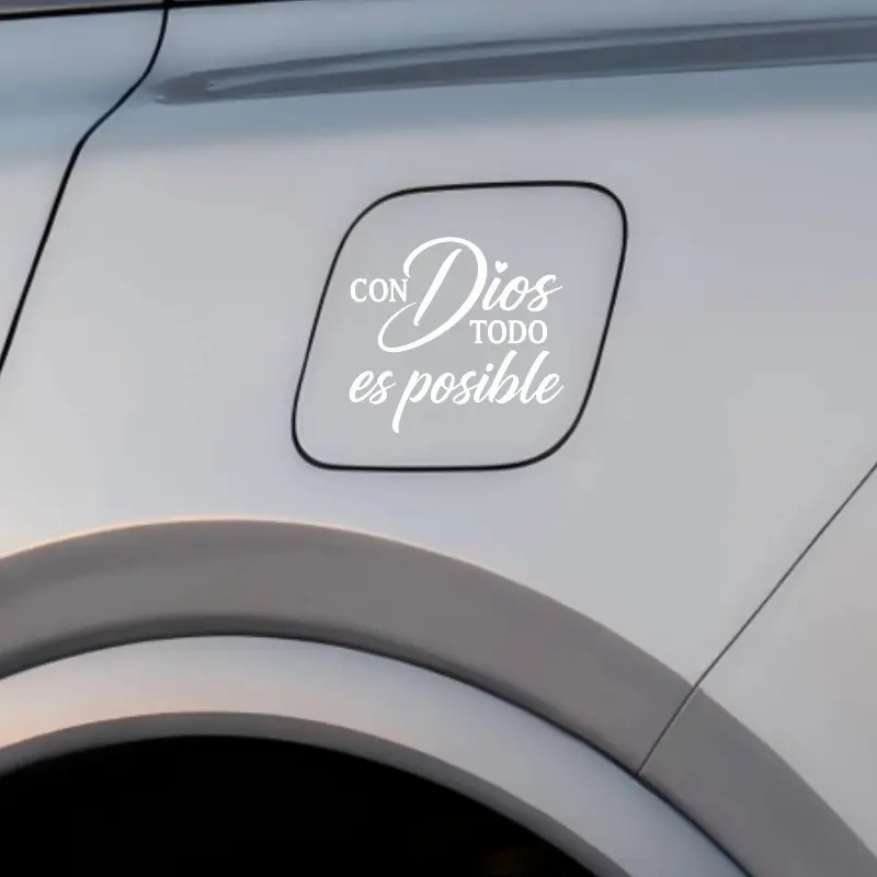 Con Dios Todo es Posible Car decals, Car stickers