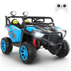Hikole 24V 2-Seater Ride On Truck for Kids – Electric UTV w/ Remote, Bluetooth, LED Lights, Music & Shock Absorption,Christmas Gifts for Kids 2025