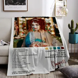 singer C-Chappell Roan Throw Flannel All Weather Blanket Kneeling Blankets Fluffy Warm Winter Blanket Blankets on Offer Home Knee Throw Wearing Microfiber