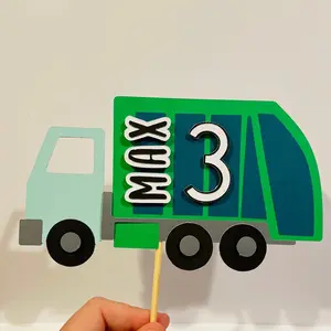 Trash Truck Cake Topper
