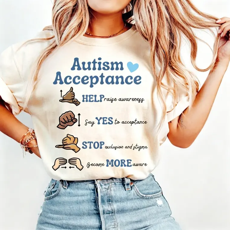 Autism Aware T-shirt, Autism Acceptance Shirt, SPED Teacher Shirt Gift, Autism Support Shirt, Autism Month Shirt, Autism Diversity Shirt