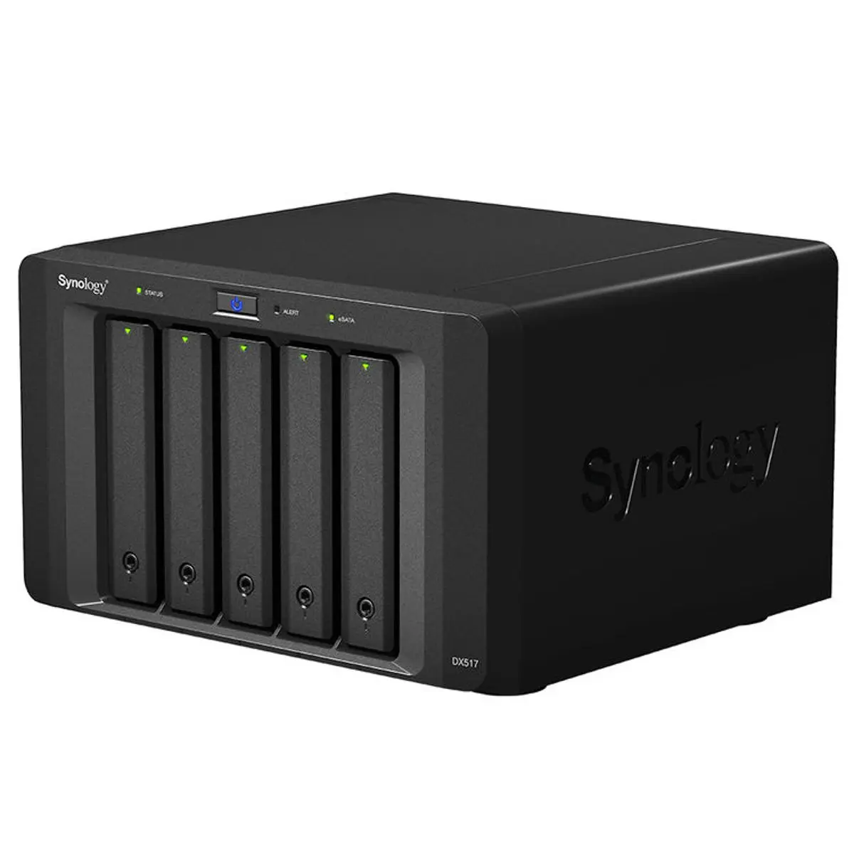 Synology DX517 5-Bay Network Attached Storage Expansion Unit, 3.5"/2.5" Drive Bays, DiskStation Manager, Default Spec, Diskless