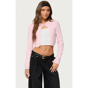 Edikted Women's Jayne Split Front Knit Cardigan
