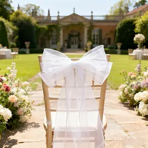 Transparent Netting Drapery Straps, L78.7xw29.5 Inches, Ideal for Weddings & Festive Events, Versatile Use for Chairs Stairs Balconies