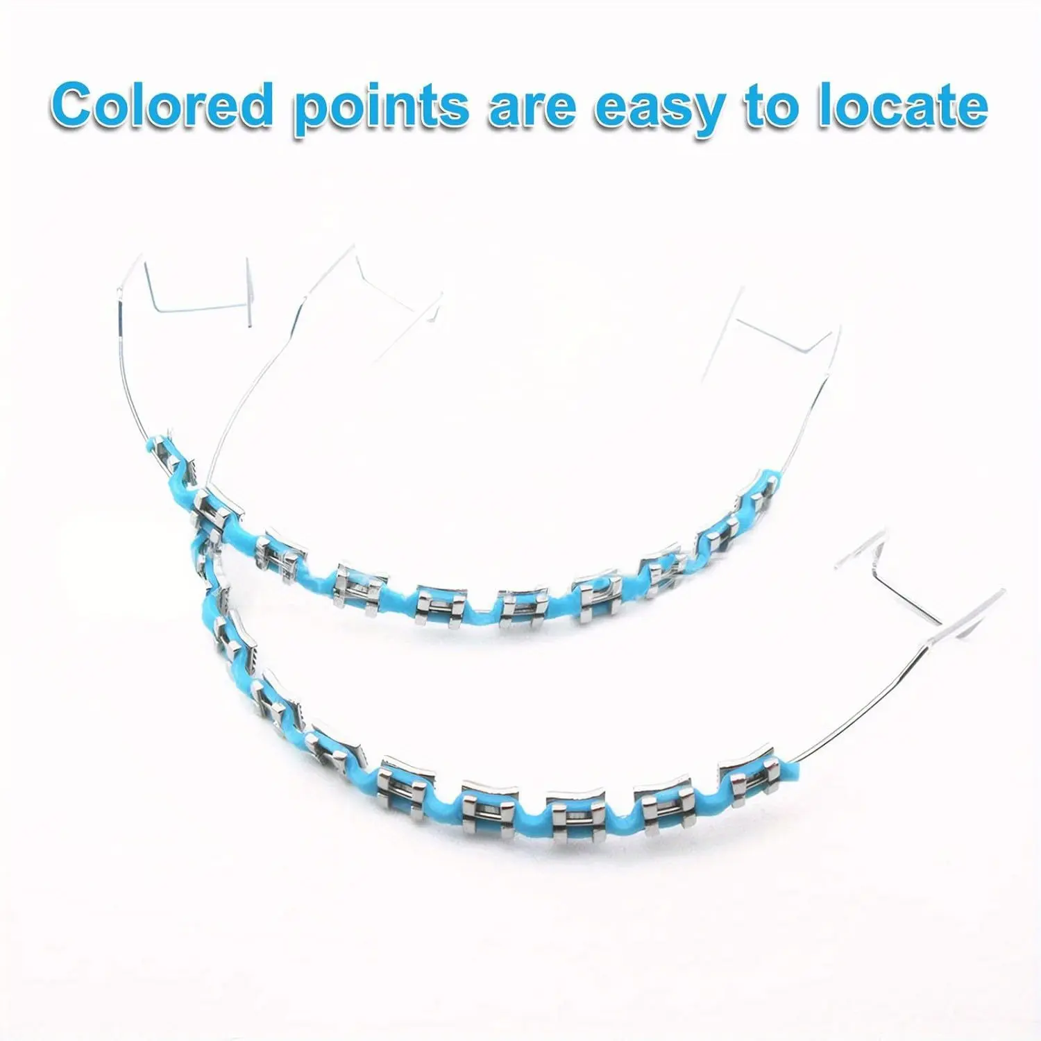 Colorful Decorative Braces, Handmade Metal Costume Jewelry for Teeth, Customizable Wear with Hooks & Wires for Easter Celebrations, Bright Colors, Hook Attachment, Teeth Wear