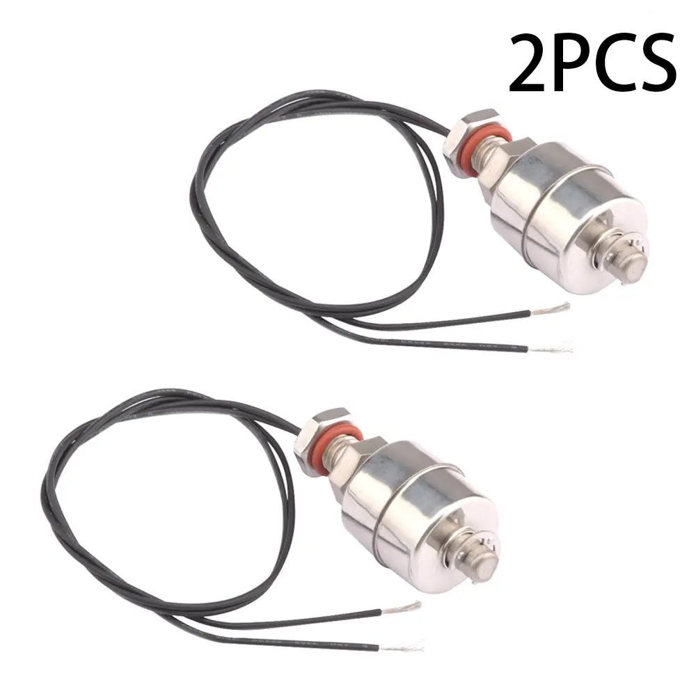 2PCS MINI Indicator Vertical Water Level Sensor Stainless Steel 45mm Float Switch Normally Closed Level Controller For Laboratory Teaching Device