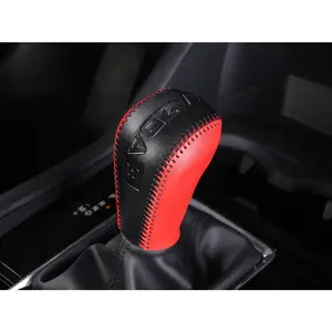 Central Gear Cover, Real Cowhide Gear, Interior Modification, Hand-Stitched Gear Cover