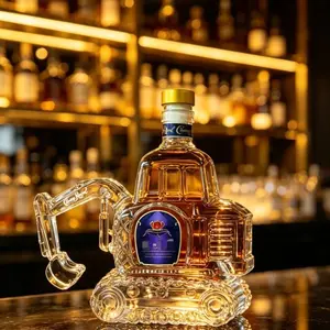 3D Sculpted Excavator Glass Decanter, Unique WhiskeyBottle, Liquor Bottle, Home Bar Accessories, Perfect Giftfor Whiskey Lovers, Collectors, and ConstructionEnthusiasts,Father's Day gift,Glass