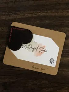 Heart Leather Bookmark