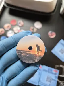 Mini CD (Single Disk) - Your Image & Playlist Link, Collect Your Playlists, Style your Music, NFC Tap to Play