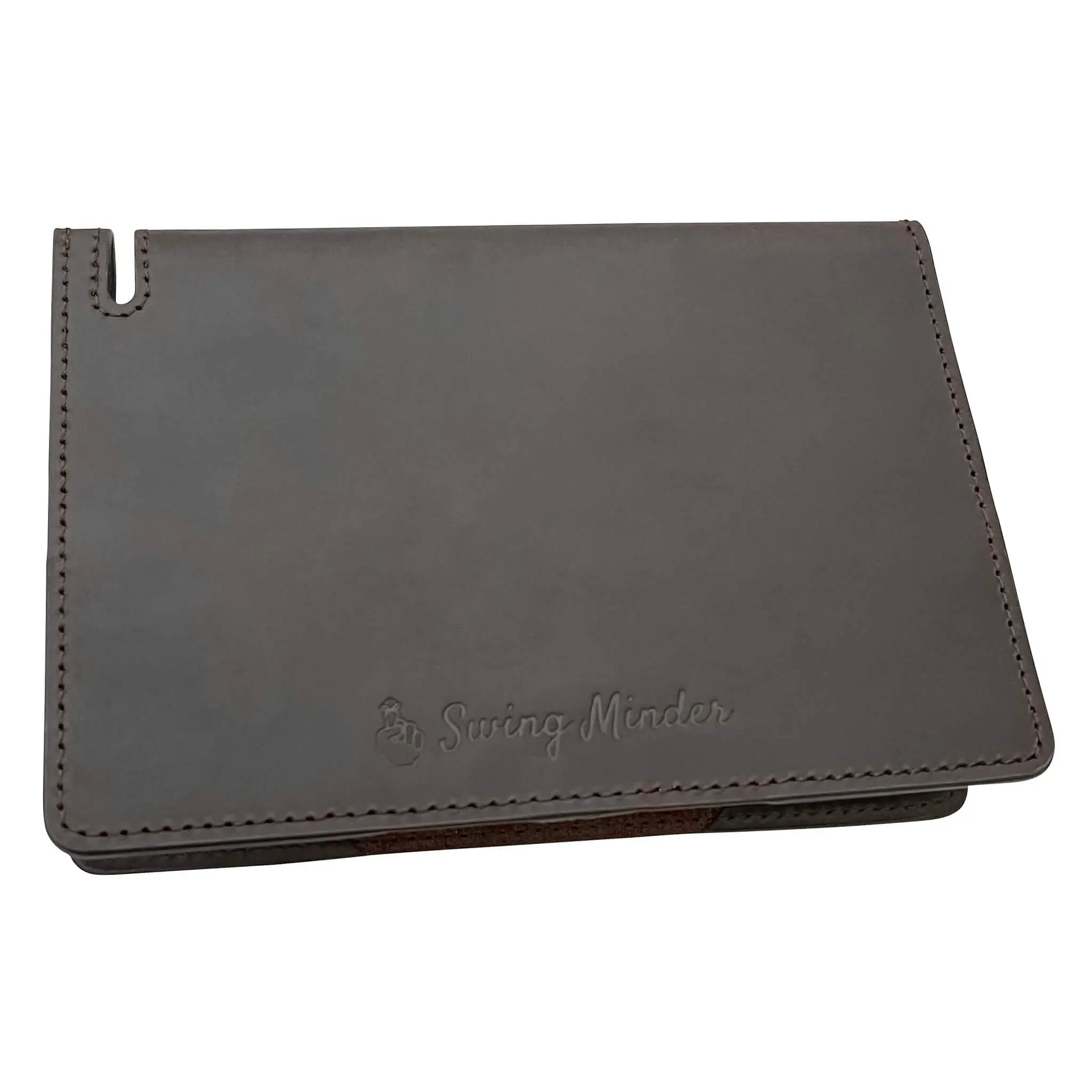 Swing Minder Genuine Leather Golf Card Holder | Fits Golf Shot Survival Guide