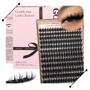 Goddvenus Spiky Slay Manga Lash Clusters With Spikes Pre-Spikes Wispy Cluster Eyelash Extensions Reusable Faux Mink Fairy Individual Lash Extension Fluffy Anime Eyelashes Clusters, Makeup D Curve 12-18mm 204 Pieces - Cosmetic