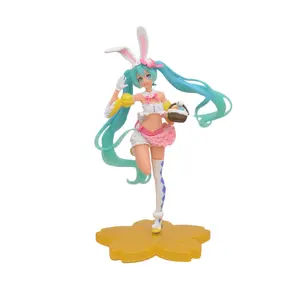 18CM Anime Hatsune Miku 2nd Season Spring Ver Rabbit Ear Dress Up Model Toy Gift Collection Aciton Figure PVC No Box