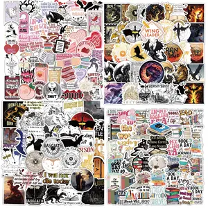 Magical Fourth Wing & Smutty Bookish Sticker Pack, 200pcs Waterproof Vinyl Sticker for Water Bottles, Laptops, Perfect Gift for Book Lovers & Reading Enthusiasts, Stickers Kit