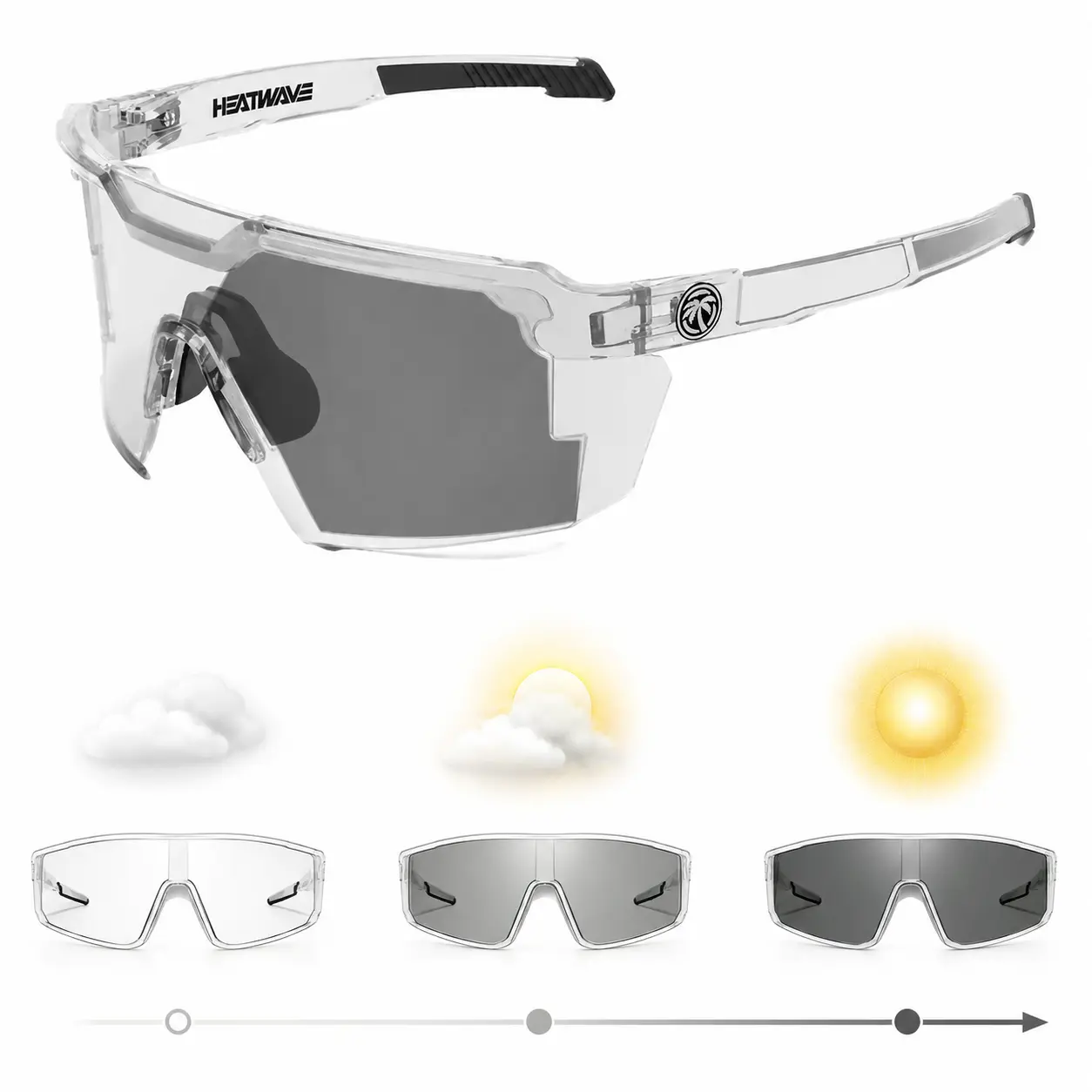 Unisex Photochromic Summer Sunglasses with ANSI Z87+ Frames – Trendy Streetwear Shades with UV Protection, Decorative Style for Adults and Everyday Accessories