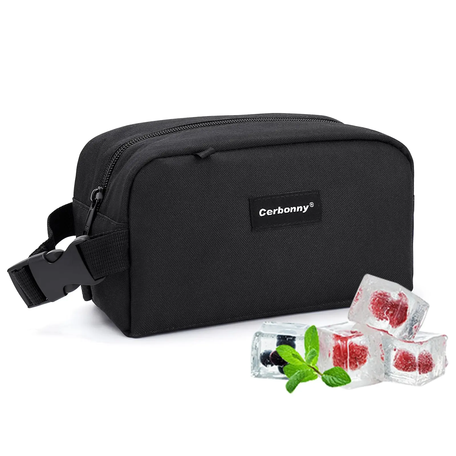 CERBONNY Mini Freezable Bag – Larger 4 Cans Capacity - Small Cooler Bag - Snack Bag - Lunch Bag summervibes