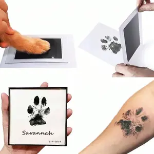 Pet Paw Print Ink Pad for Dogs and Cats, Non-Contact Ink Pad, Pet Footprint Pad, Memorial Souvenir, Perfect Gift for Animal Lovers