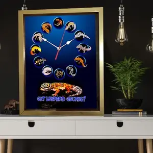 LEOPARD GECKO WALL CLOCK