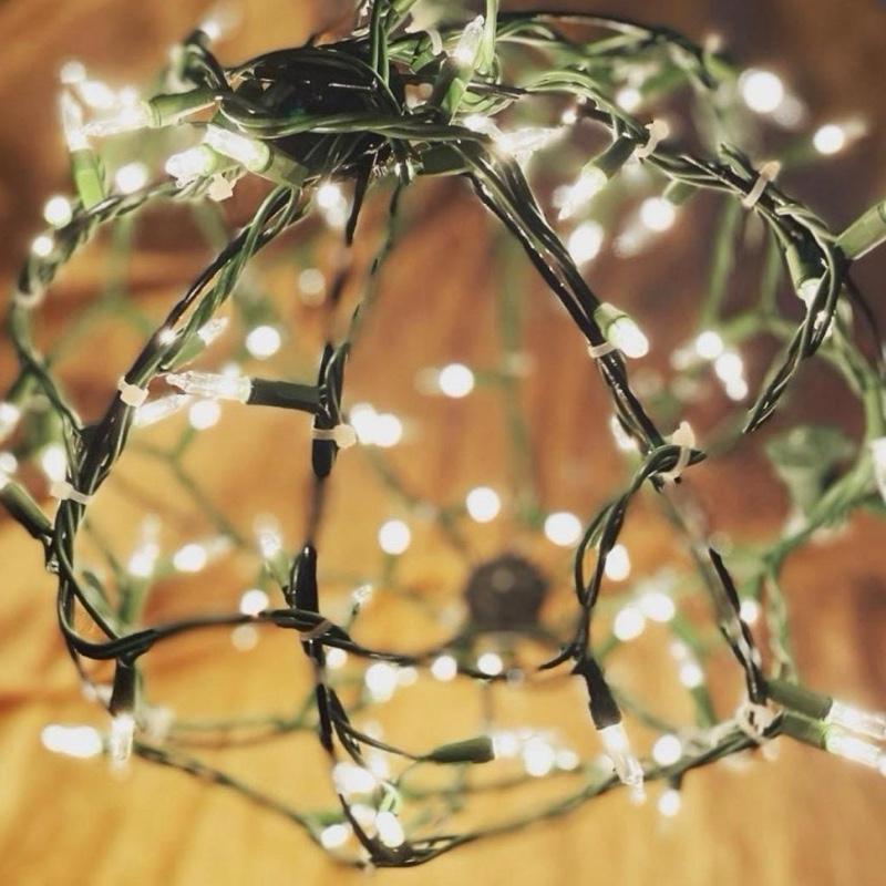 Globe and Glow Warm Incandescent 12″ Christmas Light Balls – Handmade Yard and Porch Decorations for Festive Nights