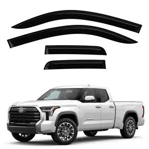 For 2007 - 2021 Toyota Tundra DOUBLE/EXT CAB ONLY Window Visor WeatherShield Rain Visor Set