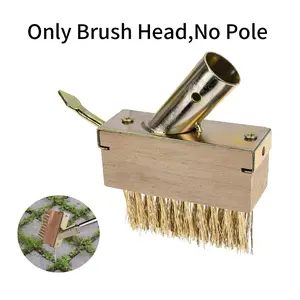 Manual Crack Weeding Tool, Long Handled Wire Scraping Brush, Weed & Moss Remover for Block Paving Masonry Joints, Patio Maintenance