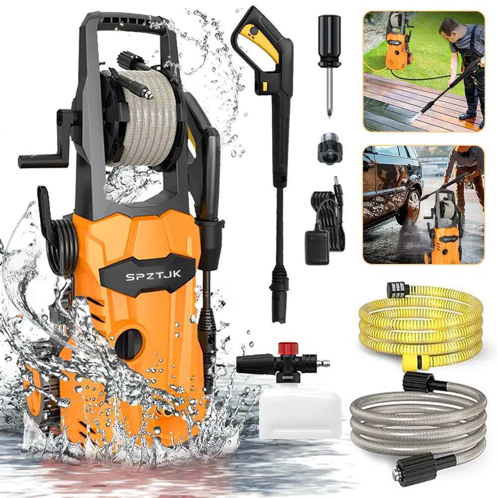 Electric Pressure Washer, Power Washer,Foam Cannon,Ideal for Home/Car/Driveway/Patio Cleaning Electric Pressure Washer, Power Washer,Foam Cannon,Ideal for Home/Car/Driveway/Patio Cleaning