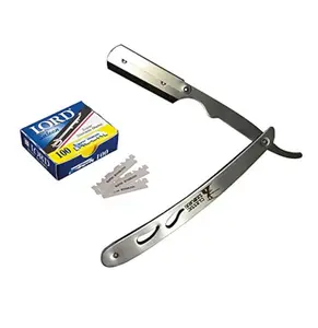 Men's Razor Set, 1 Set Including 1 Count Manual Razor & 100 Replacement Blades, Professional Beard Shaving Tool for Men