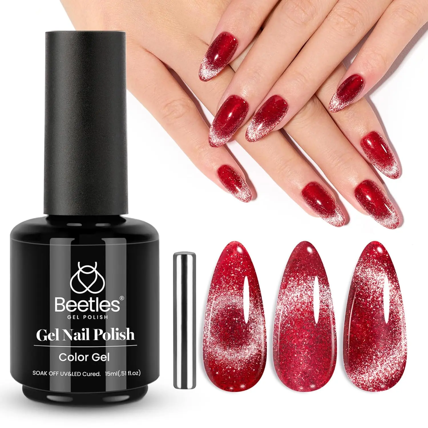 15ml Sparkling Platinum Red