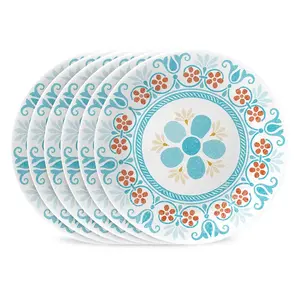Corelle® Global Collection Terracotta Dreams 6.75” Appetizer Plates, 6-pack