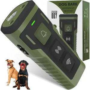 Dog Bark Deterrent Device Ultrasonic Anti-Barking Devices Up to 50FT Long Range & Rechargeable Dog Training Device Safe & Effective Portable Barking Control Devices for Dogs - Indoor & Outdoor Protection Mode Led Flashlight Compact