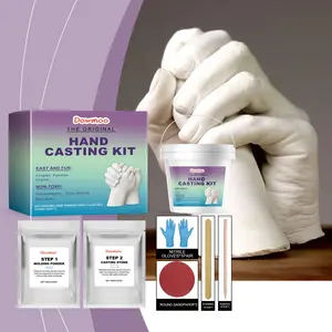 Handprint Powder DIY Kit, Hand Casting Kit, 3D Model Handprint Souvenir Set, Hand Membrane DIY Craft, Perfect Gift for Memories, Home Decor