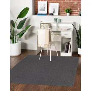 Charcoal Everyday Solid Rug