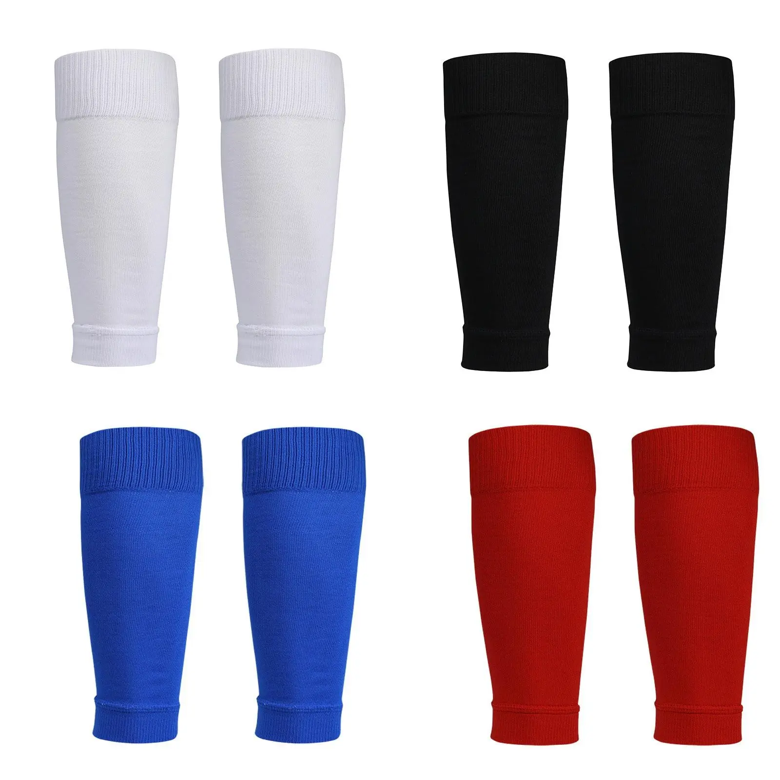 Over-Calf Shin Guard Sleeves, Breathable Mesh Nylon Holders with Double-Layer Compression for Unisex Adults, Soccer Football Accessories, Footballequipment, Training Equipment, Guard Stays Put, Secure Fit, Breathable Mesh Stays Cool, Cycling