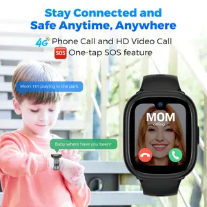 Miro Kids 4G Cellular Watch GPS Tracking as Smartphone Use - Waterproof, In-class Mode, Supports 4 Modes & 8+ Bands, MIRO-W1 Model - Card