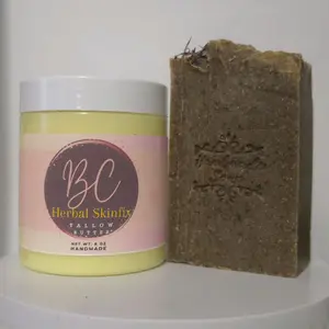 Herbal Deep cleansing skinfix Tallow soap and butter.