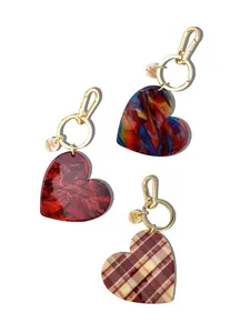 Handmade Heart Bag Charm + Keychain - Limited Edition
