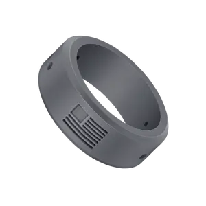 Tuff Ring Gun Metal Durable Silicone Band TUFF Silicone Ring