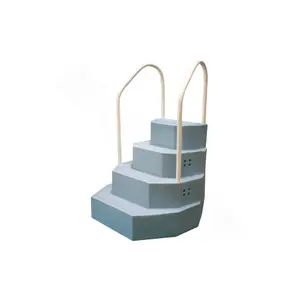 Merlin Industries 30125 Blue Granite King Aqua Staircase with Two Handrails for Above Ground Pool