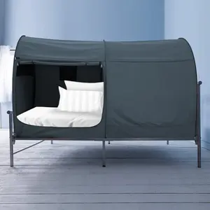 Alvantor Charcoal Bunk Twin Size Sleeping Canopy Bed Tent