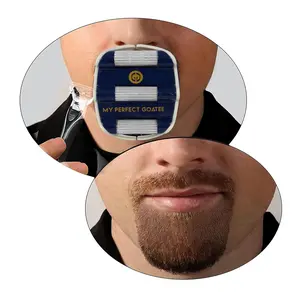 My Perfect Goatee - Men's Goatee Grooming Shaving Template Tool - Adjustable Size - Fits most faces