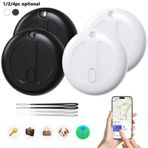 Air Tags-Tracker Tags Wireless Item Finder-1/2/4Pack optional，Compatible with Apple Find My APP (iOS Only) Replaceable Battery,Suitable for Luggage, Bags, Wallets, Backpacks, Keys Tracking Tag, Black/White optional